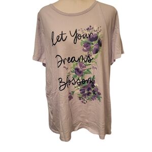 Croft & Barrow Intimates Plus Top Purple sz 1X